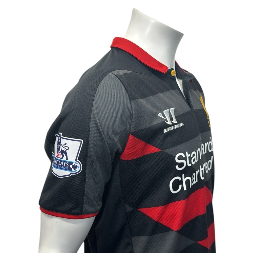 Liverpool LFC Raheem Sterling 2014-2015 Black Red Third Warrior Jersey Size MD - Picture 10 of 16